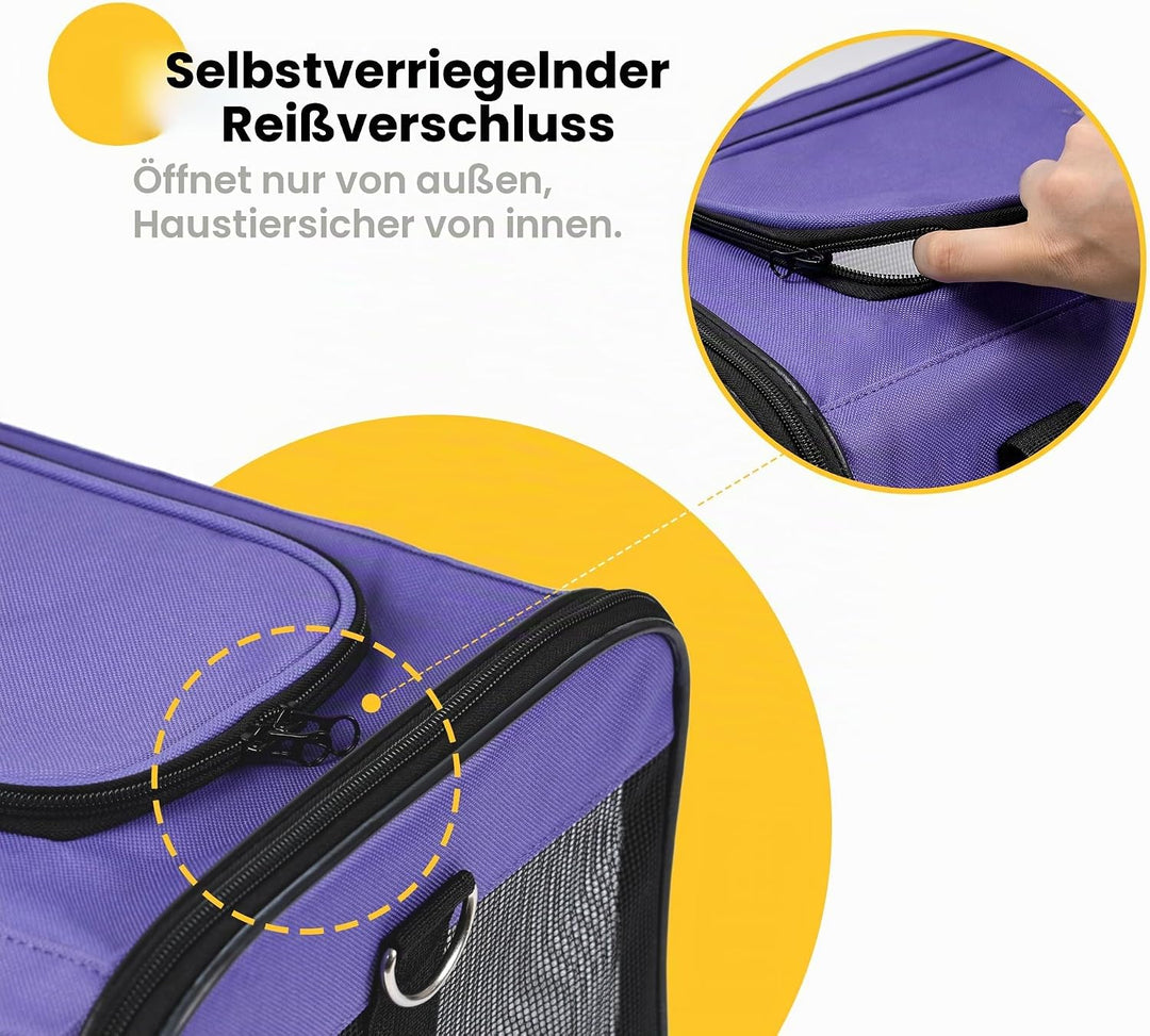 HITSLAM hundebox Faltbar Hundetransportbox Katzentransportbox Katzenbox Transportbox katzentasche fü