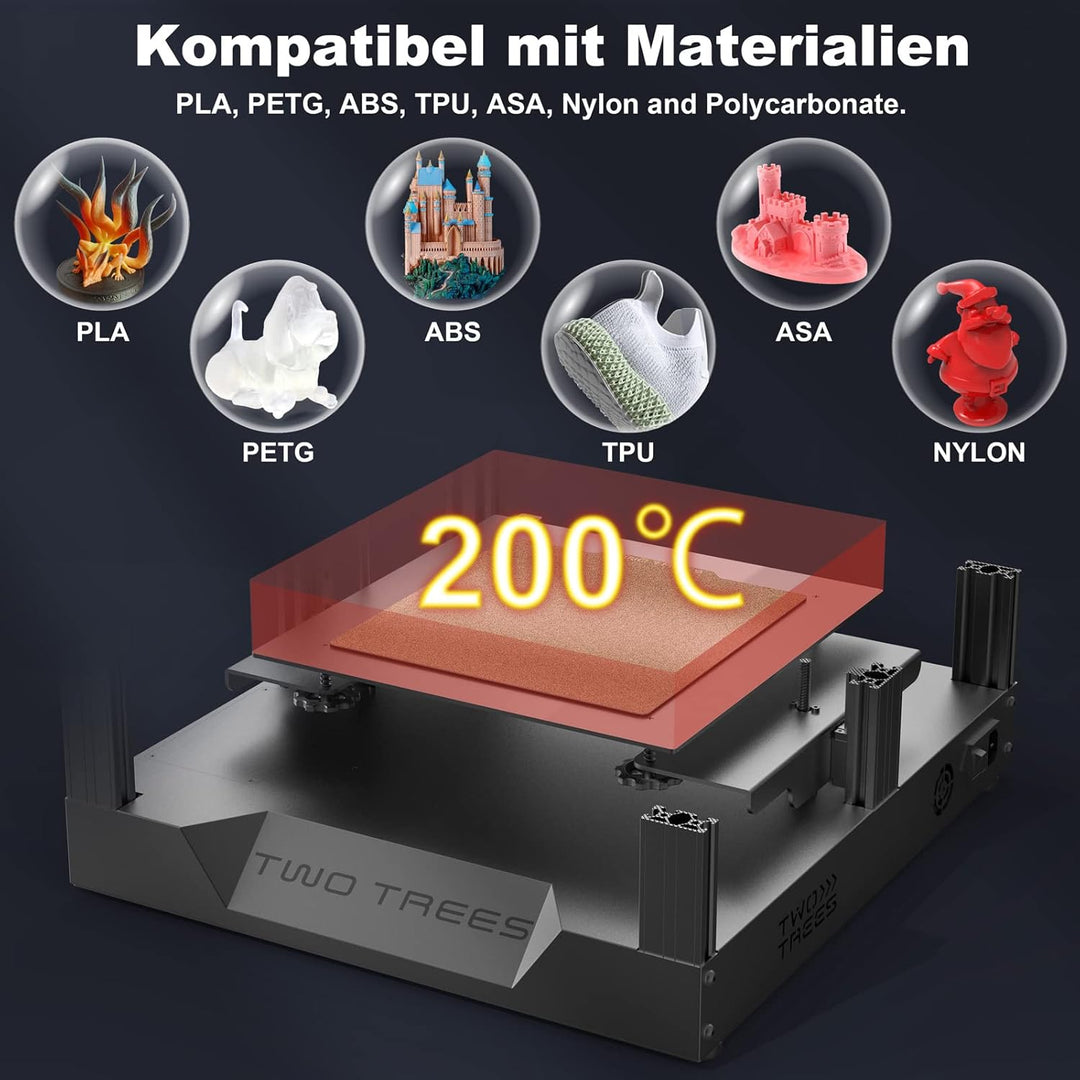 PEI-Blatt Texturiertes Beidseitiges 3D Druckerplattform 220 x 220mm Ender 3 PEI Druckbett für Anet A
