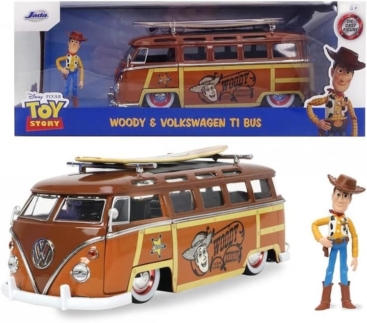 Jada Toys Woody Van with Figure, 1:24, Mehrfarbig