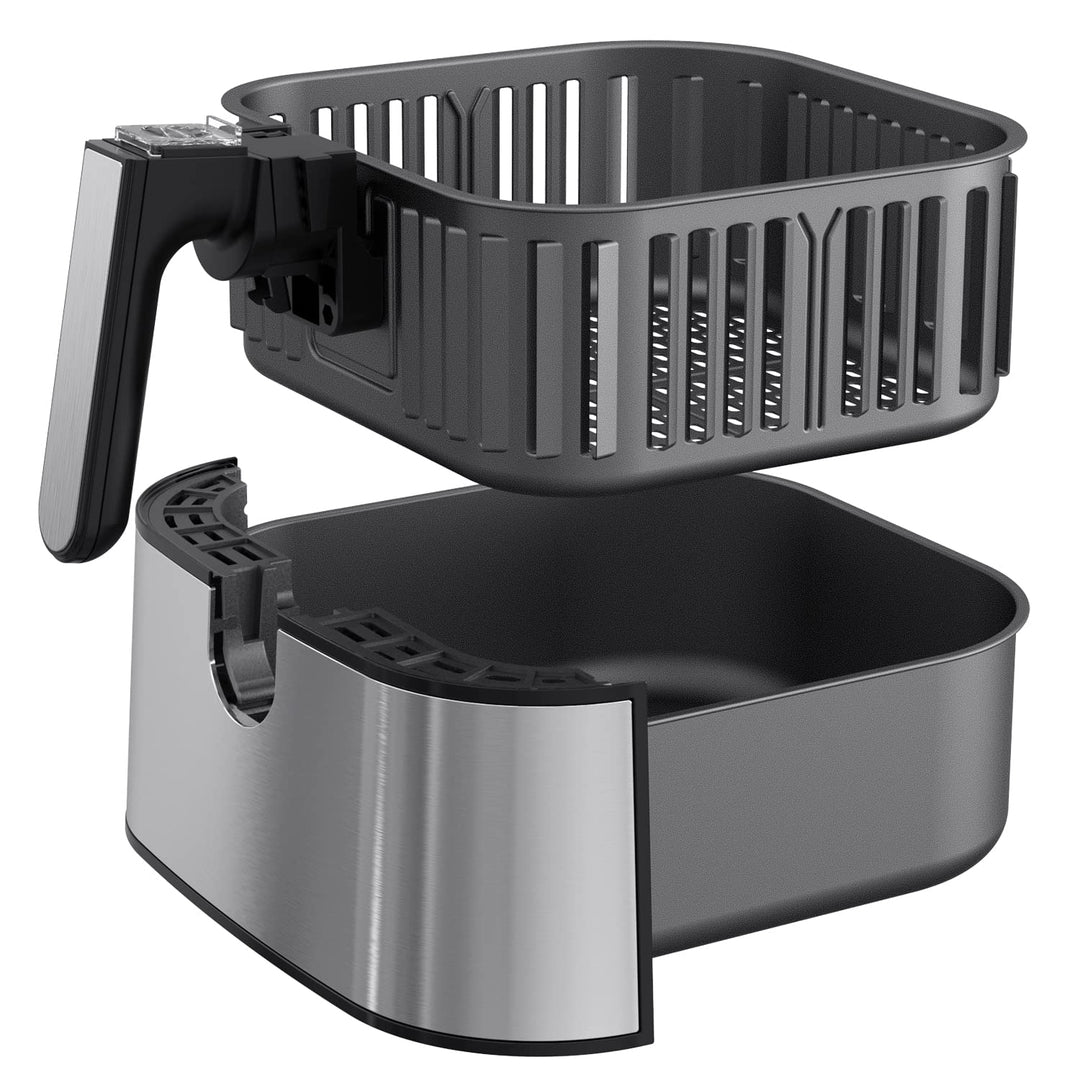 Innsky Heissluftfritteuse Ersatzkorb 5,5 l für Innsky Air Fryer, antihaftbeschichteter Frittierkorb,