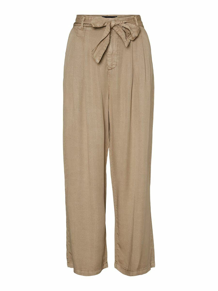 VERO MODA Female Hose VMMIA Hohe Taille Hose XL / 32L Silver Mink, XL / 32L Silver Mink
