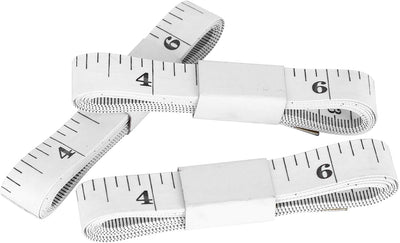 100Pcs Massband Massband Weichbandmass Nähen Schneider Tuch Lineal mit Doppelwaage für Körpergewebe