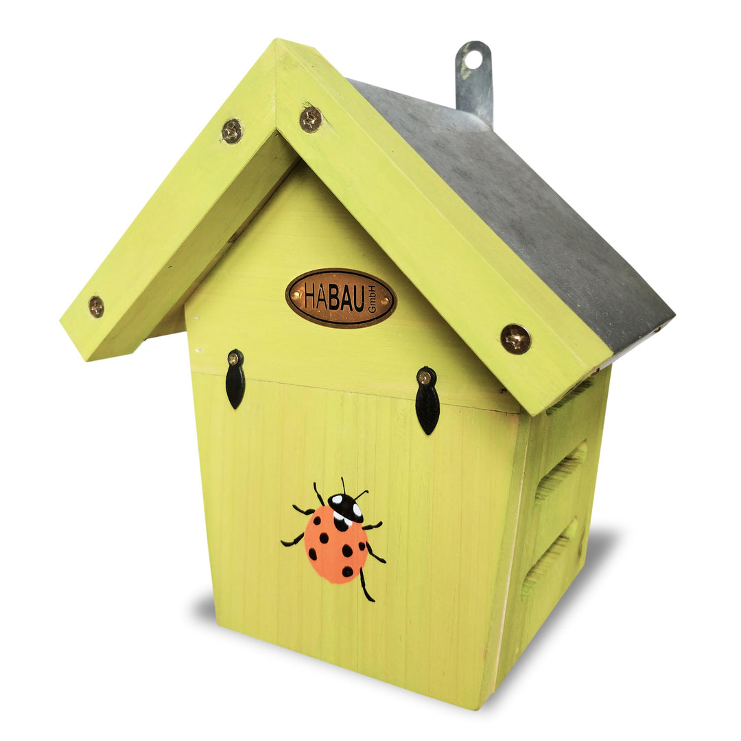 HABAU Marienkäferhaus - Insektenhotel aus lasiertem Massivholz