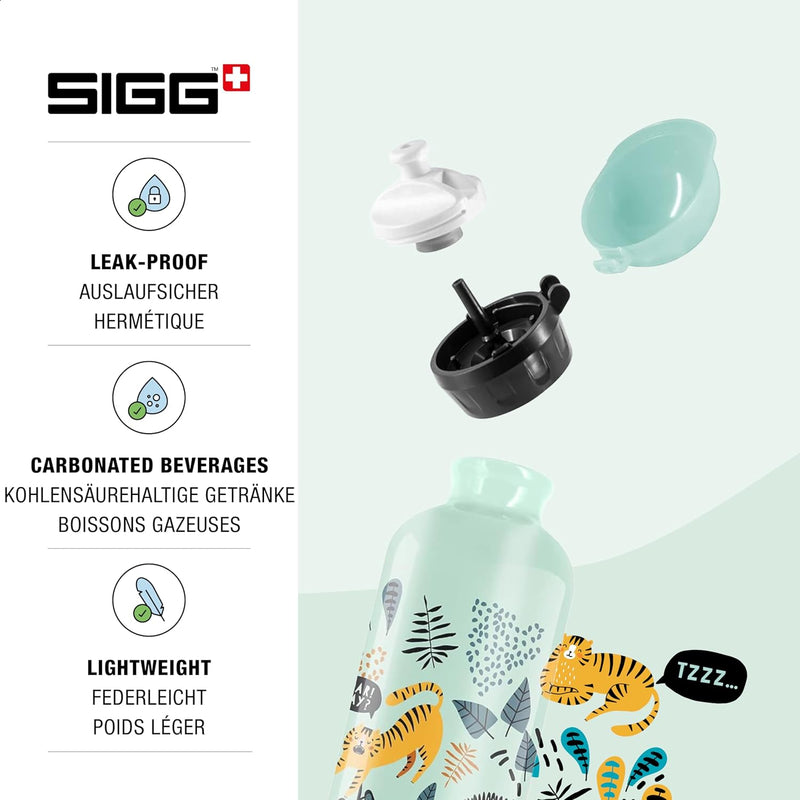 SIGG - Alu Trinkflasche Kinder - KBT - Auslaufsicher - Federleicht - BPA-frei - Klimaneutral Zertifi