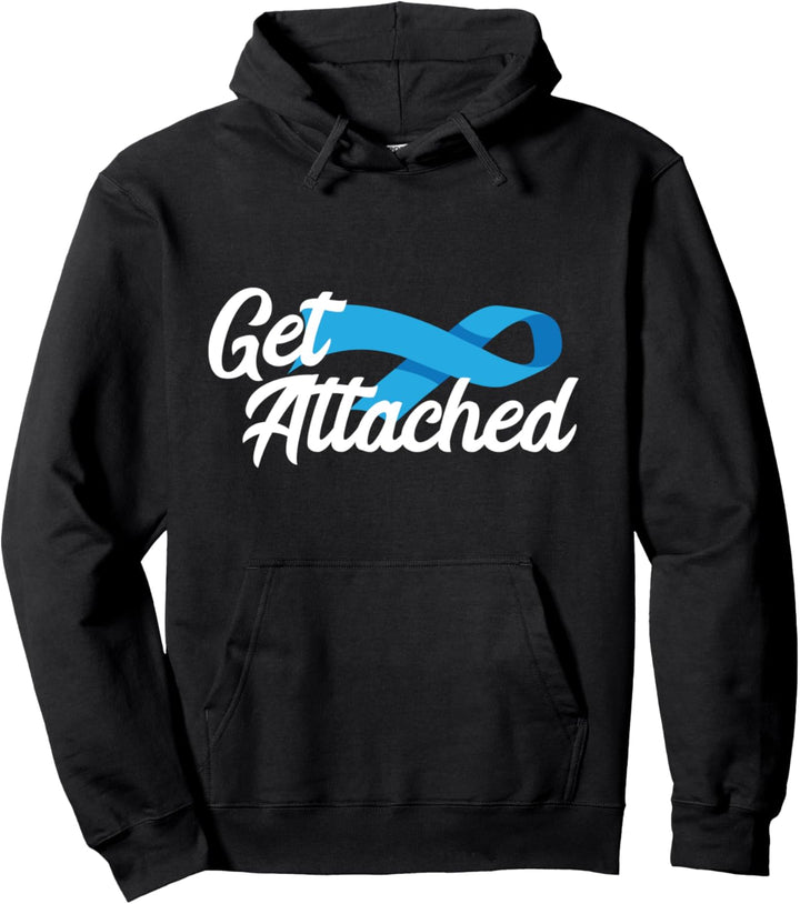 Get attached ribbon foster family foster parent gift Pullover Hoodie