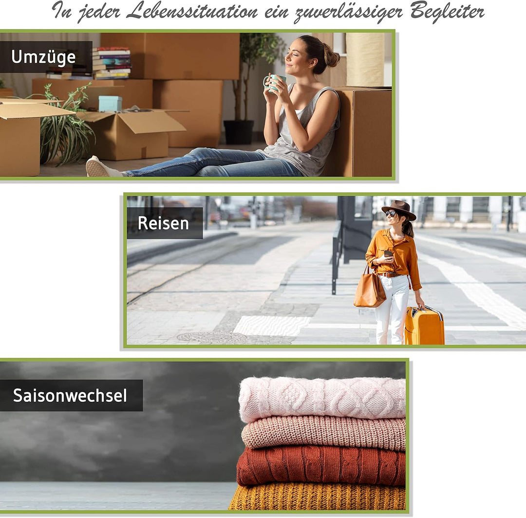 NORDIC® - Vakuumbeutel 6x Grösse M (70x50cm) - BPA Frei - Vakuumbeutel für Kleidung,Kissen etc. - Va