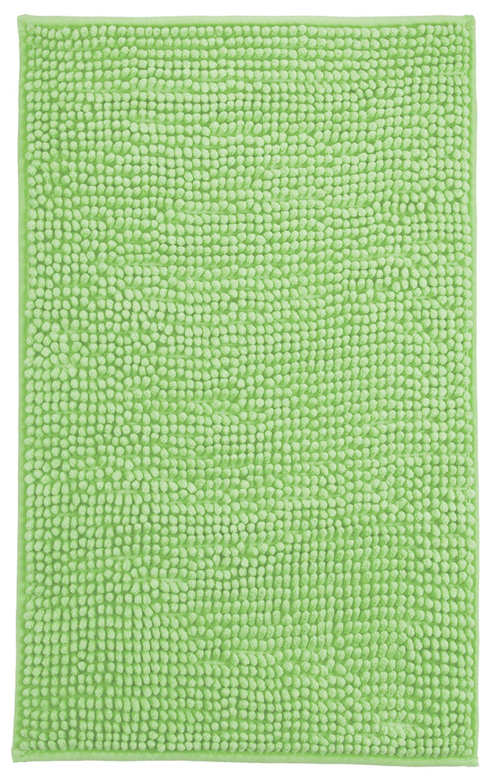 Brandsseller Moderne Chenille Badmatte Duschmatte Badeteppich im Shaggy Style (50x80 cm, Grün) 50x80