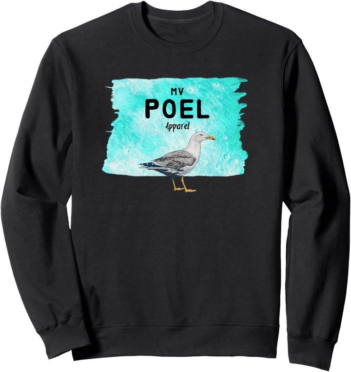 Poel deutsche Insel Fan Urlauber Geschenk Möwe Logo Ostsee Sweatshirt