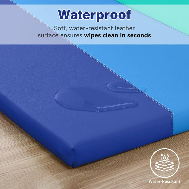 Schaumstoff Spielmatte für Baby: 121x121 cm PU-Leder wasserdicht Kinder Spielmatte - Baby Spielmatte