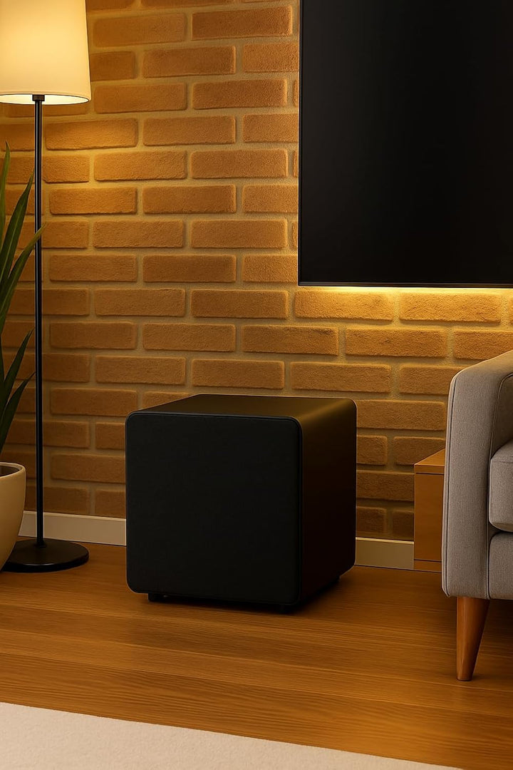 Dynavoice Aktiver Subwoofer 90W RMS Geschlossenes Gehäuse 8 Zoll Tieftöner Schnellansprechender Bass