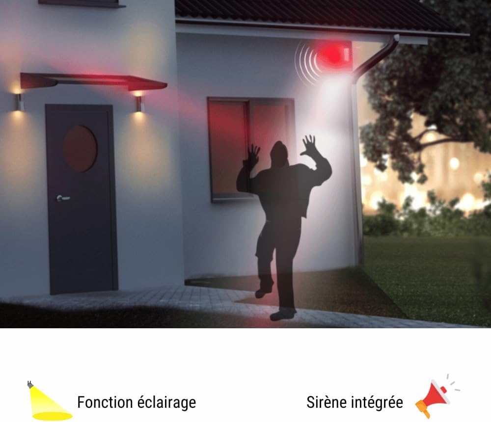 Konyks Camini Air SE – Überwachungskamera für den Aussenbereich, kabellos, WLAN, Benachrichtigungen
