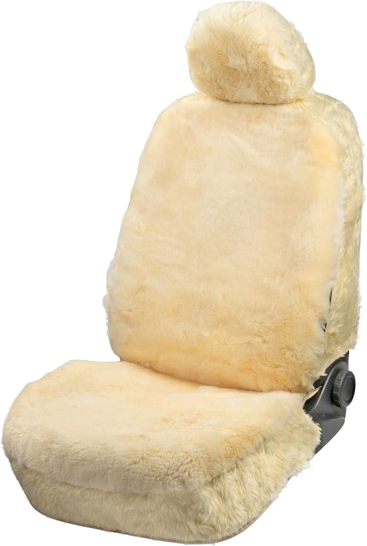 Walser Premium Lammfell Autositzbezug Maya, 100% Lammfell Sitzbezug für Auto, 1 Stück Lammfell Sitzb