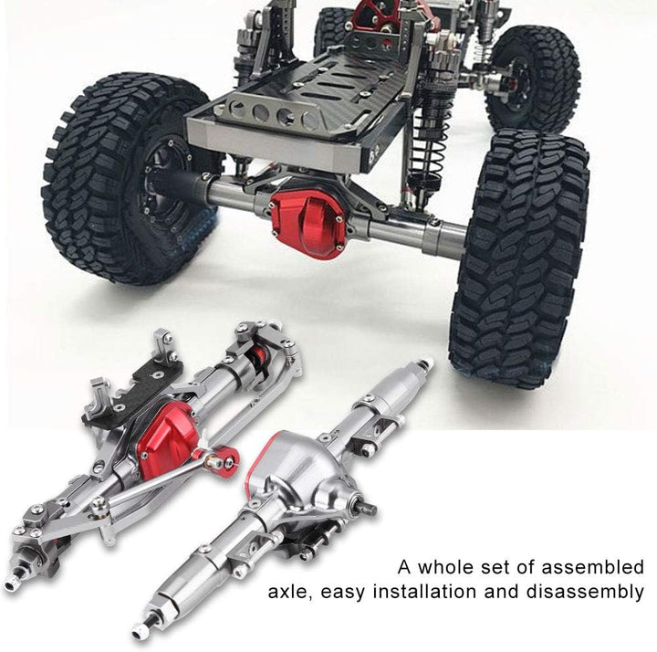 Vikye Autoachsen, vordere Portalachsen aus Aluminiumlegierung für SCX10 AXIAL RC4WD D90 1:10 Crawler