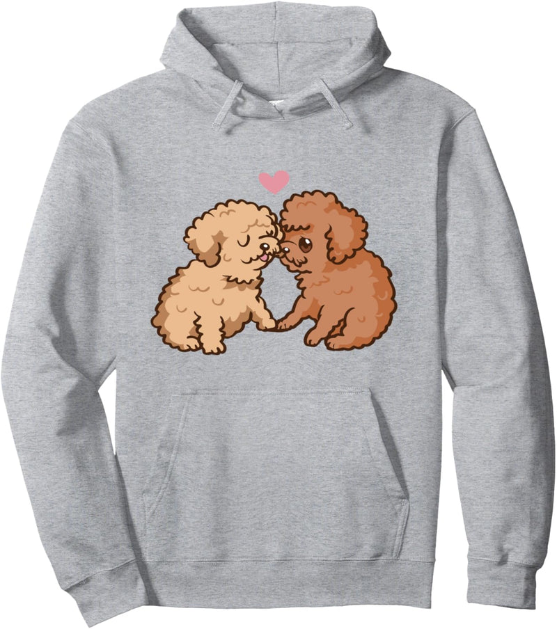 Teacup Poodle Kisses Pullover Hoodie