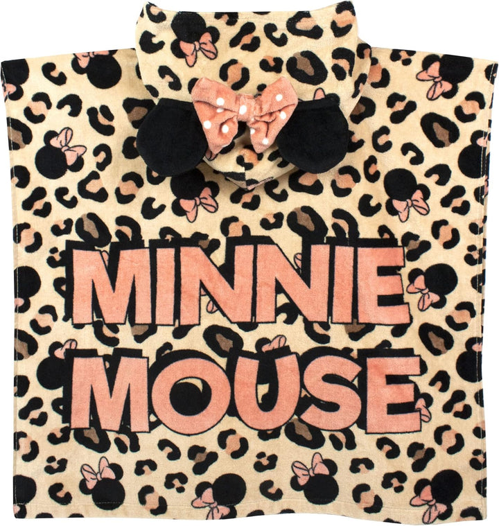 Disney Handtuchponcho Minnie Mouse Girl | Kinder Kapuze Robe Geschenk