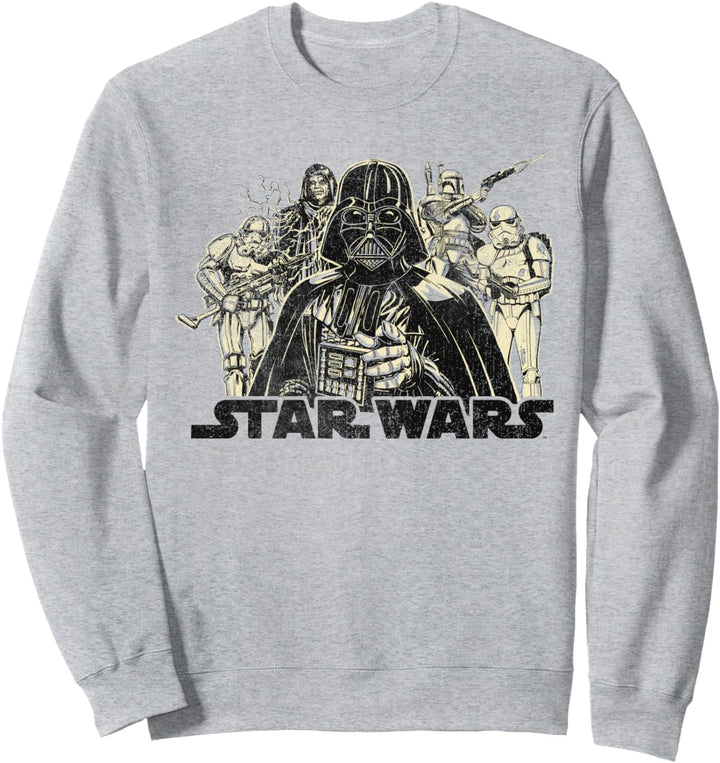 Star Wars Vintage Villains Logo Poster Sweatshirt