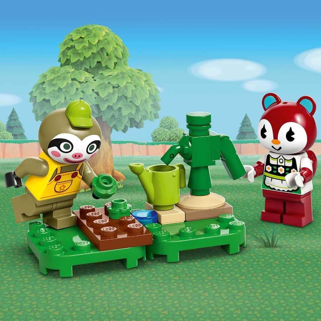 LEGO Animal Crossing Gerds Wohnwagen & Gärtnerei, Bauset für Rollenspiele, Spielzeug Auto für Kinder