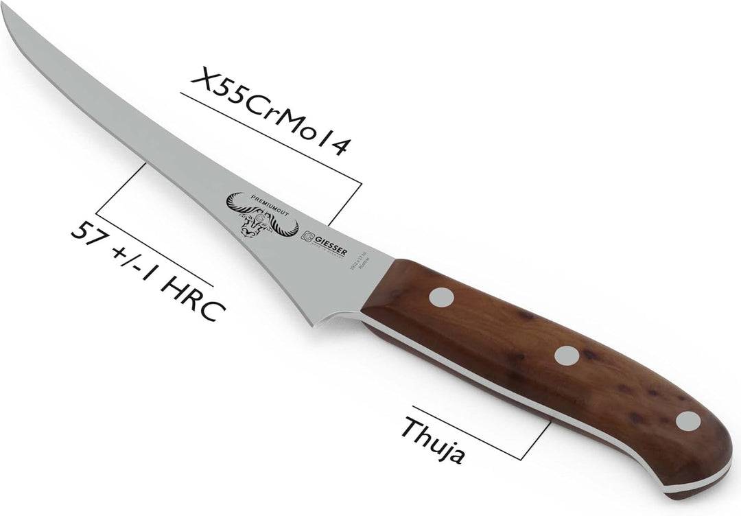 GIESSER seit 1776 - Made in Germany - Filetiermesser 17 cmTree of Life, PremiumCut Filet No 1, Filie