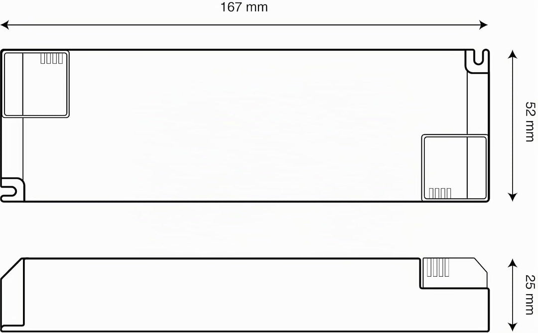 illuburg LED Trafo Dimmbar Triac 1050mA Konstantstrom 25W - 50W LED Netzteil Treiber Transformator D