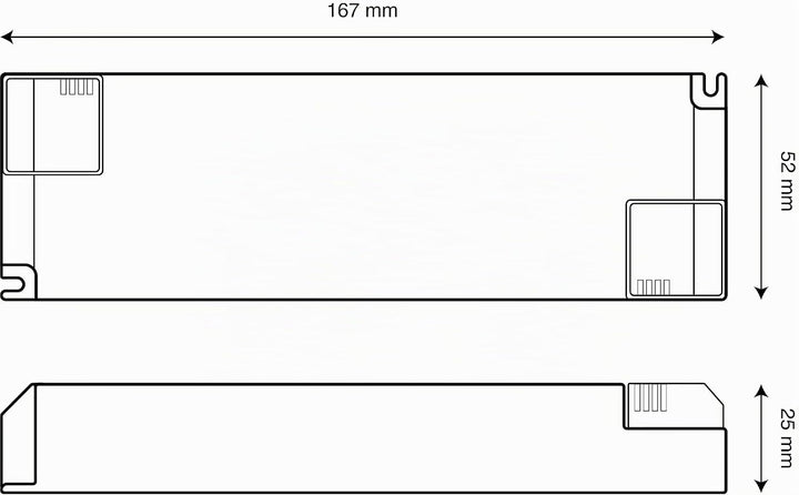 illuburg LED Trafo Dimmbar Triac 1050mA Konstantstrom 25W - 50W LED Netzteil Treiber Transformator D