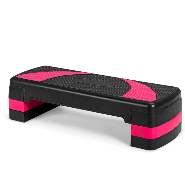 DREAMADE Fitness Steppbrett Höhenverstellbar, Fitness Stepper Multifunktional, Aerobic Steppbrett St