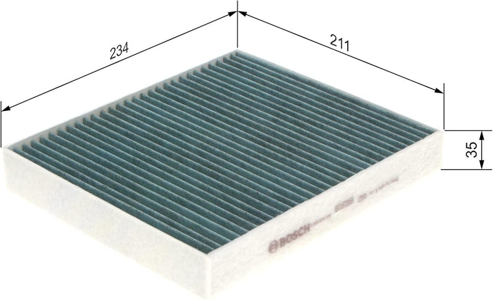 Bosch Automotive A8536 - Innenraumfilter Filter+ Antibakterielle Innenraumfilter, Antibakterielle In