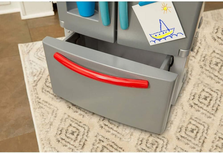 Little Tikes - First Fridge - Interaktiver und realistischer Kühlschrank für Kinder - Mit Licht und
