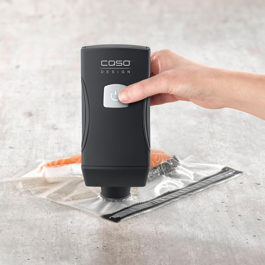 CASO Vacu OneTouch Pro Set - kabelloser Handvakuumierer mit umfangreichem Zubehör, Vakuumiergerät mi