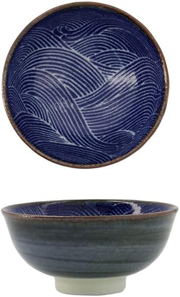 TOKYO design studio Seigaiha Sushi-Sets blau -weiss, 8-TLG., 2X Sushi-Platten, 2X Saucenschalen, 2xR