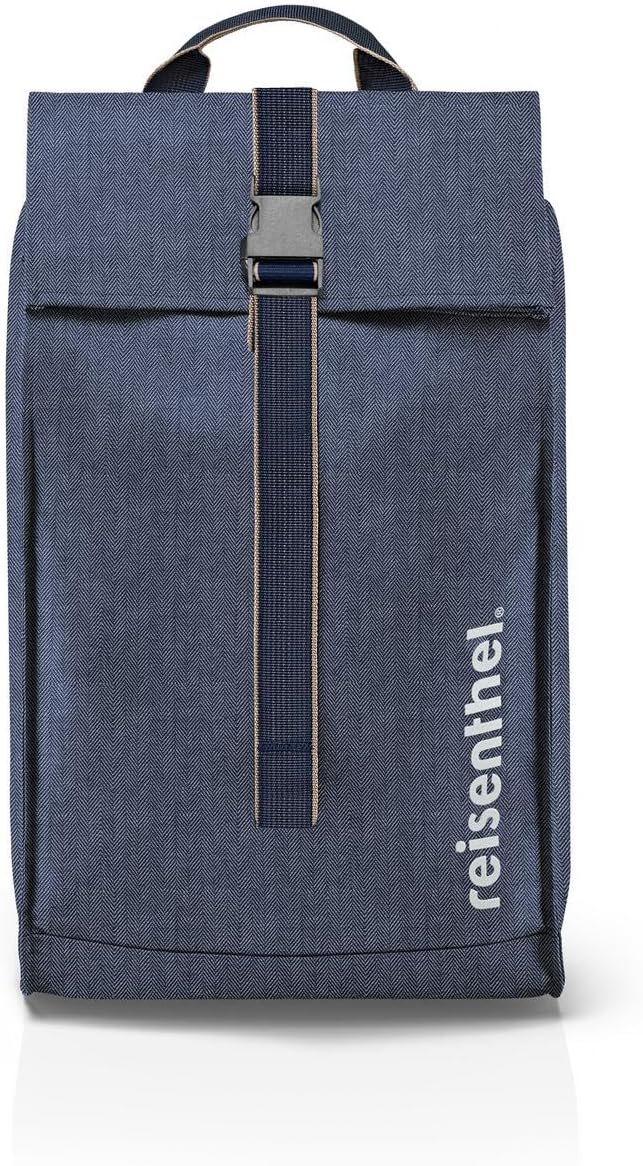 reisenthel Citycruiser Herringbone Dark Blue – Praktische Einkaufstasche mit Mehreren grossen Fächer