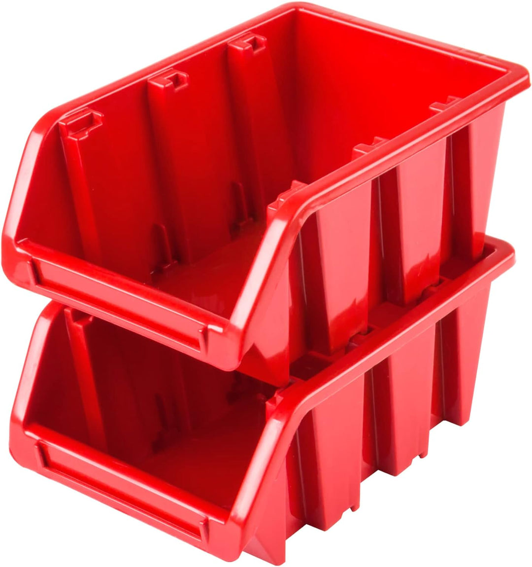 Lagersystem Werkstattregal | 115 x 39 cm | 41 stck. Box | Wandregal mit Stapelboxen - Wandplatten Ex
