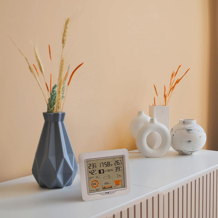 TFA Dostmann Digitale Funk-Wetterstation 5-in-1 mit Kombisender Weather One, 35.1177, Luftfeuchtigke