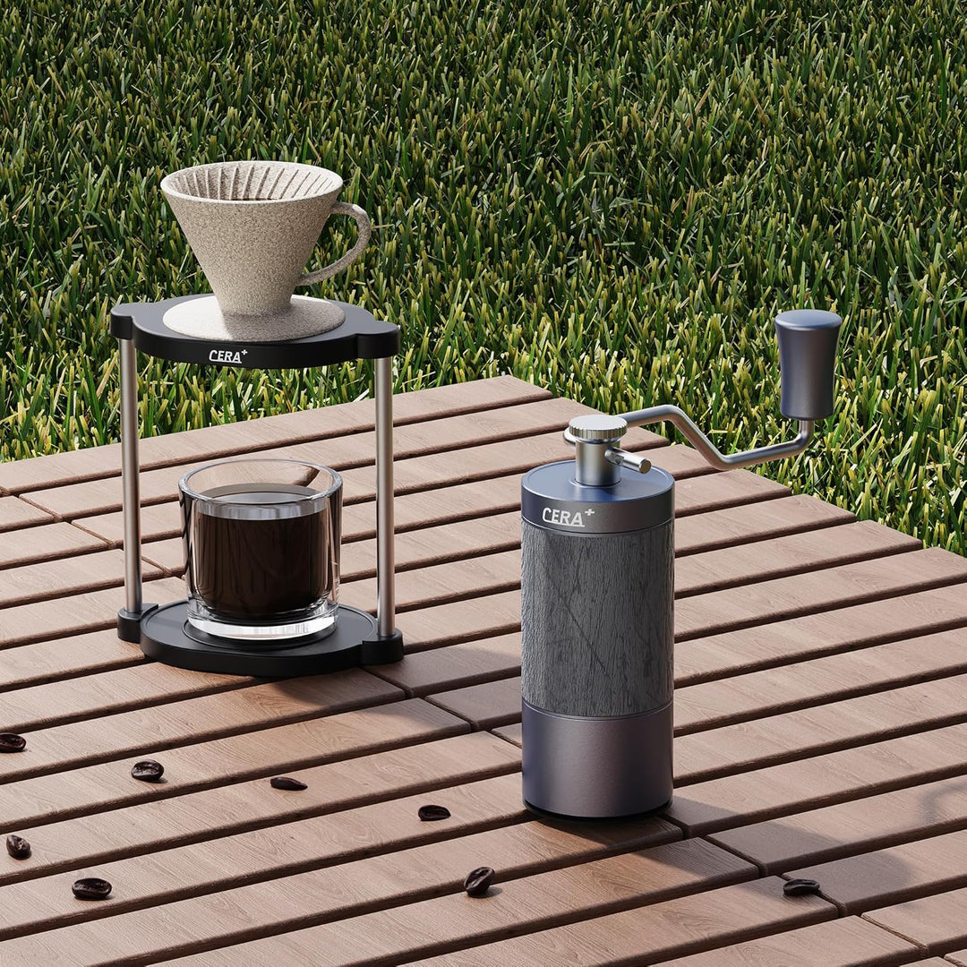 manuelle Kaffeebohnenmühle, professionelle kleine kaffeemühle manuell, mit 90 einstellbaren Einstell