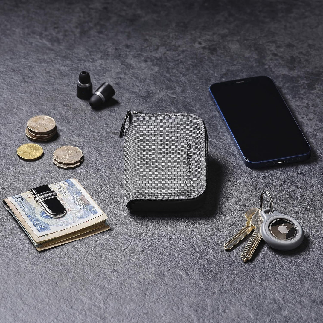 Lifeventure Münzgeldbörse mit RFID-Schutz, aus umweltfreundlichem, recyceltem Material hergestellt,