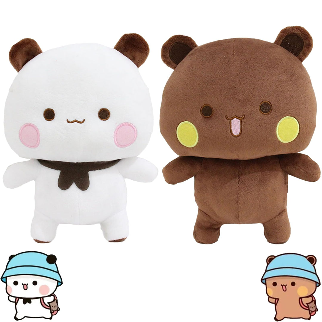 2 Stück Bubu Dudu Kuscheltier, Bubu Dudu Plüsch, Dubu Bubu, Bär Panda Bu-bu Du-du Kuscheltier, Panda