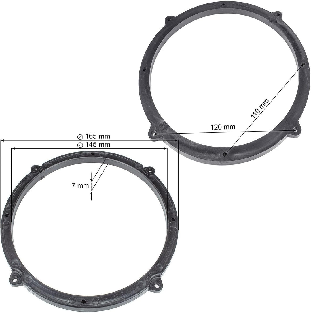 tomzz Audio 2834-031 Lautsprecherringe Adapter Halterungen kompatibel mit Mercedes Vito Viano ab 201
