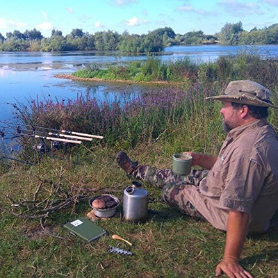 Kelly Kettle Camp Stove Stainless Steel - Boils Water Within Minutes, Uses Natural Fuel, and Enables