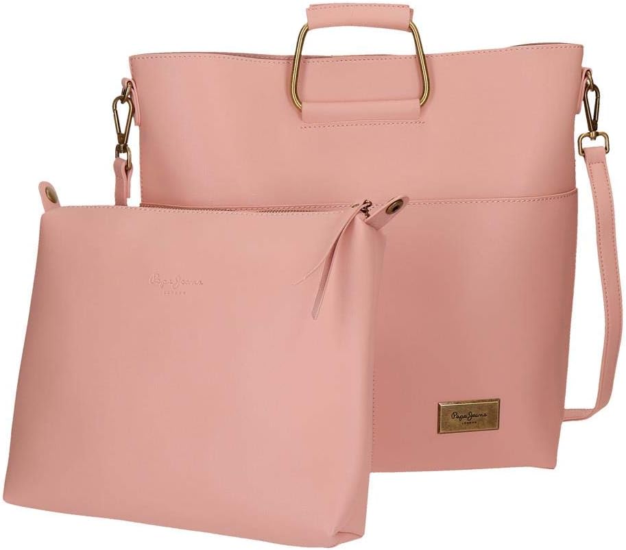 Pepe Jeans Umhängetasche Bag Shopper Griff Rosa, Bag Shopper Griff Rosa