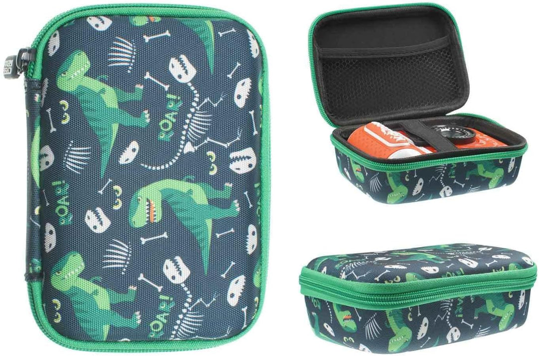 caseroxx Kinderkamera Tasche passend für VTech KidiZoom Print Cam in vielen Farben und Designs, Schu