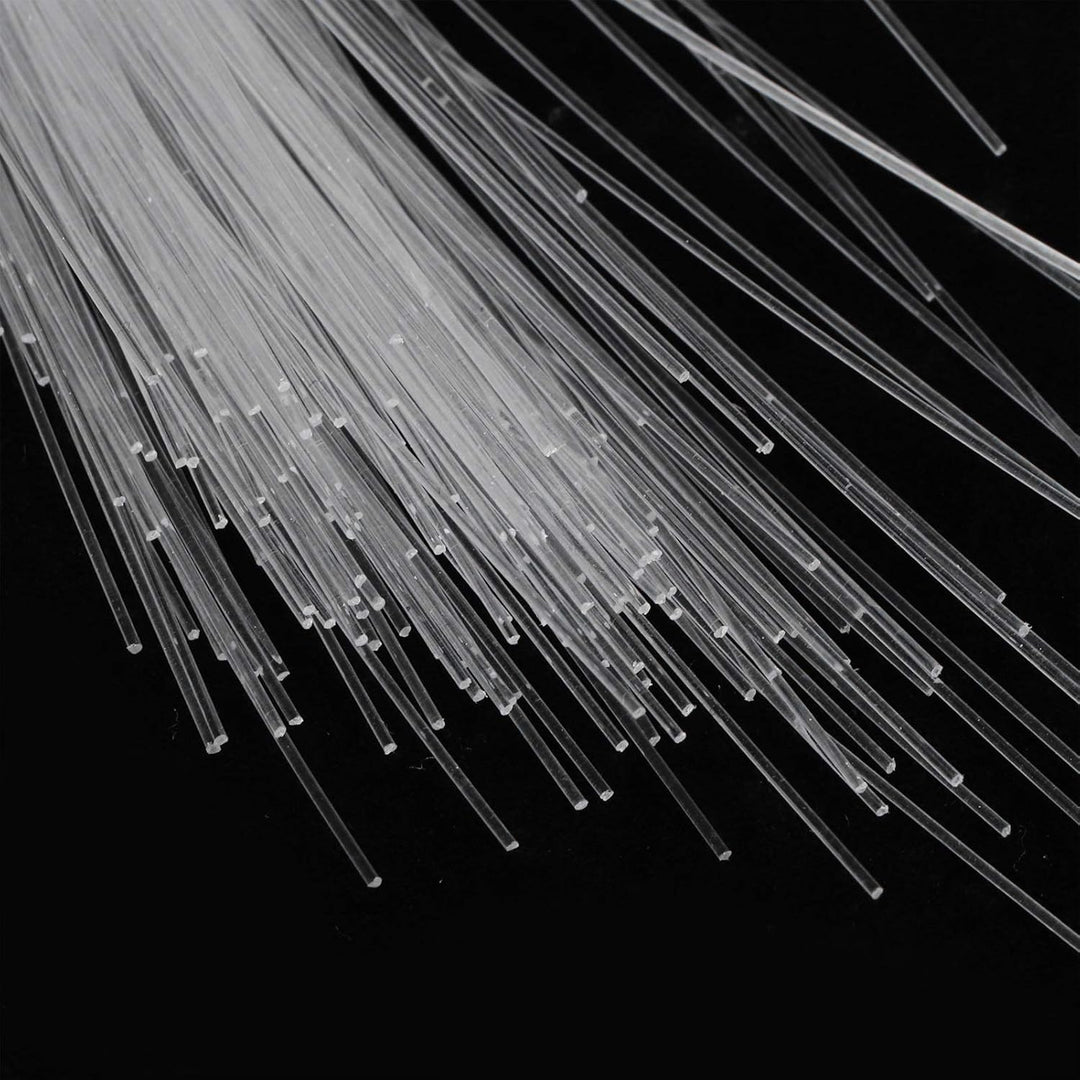 Glasfaser Lichtleiter, 200 Stück 0.75mm 3m PMMA Fiber Optic Cable, Kunststoff Ende Leuchten Glasfase