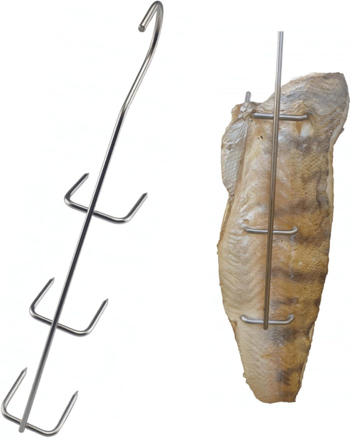 AlcoFermBrew Räucherhaken für Fleisch und Fisch (5 x Haken zum Räuchern von mittleren und kleinen Fi