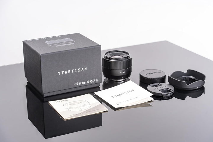 TTArtisan 35 mm F1.8 II Metallgehäuse, Autofokus, AF-Objektiv, kompatibel mit FujiFilm FX Mount, Sch