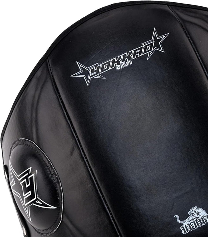 Yokkao Belly PAD Premium Cowhide Leather Institution Black, Institution Black