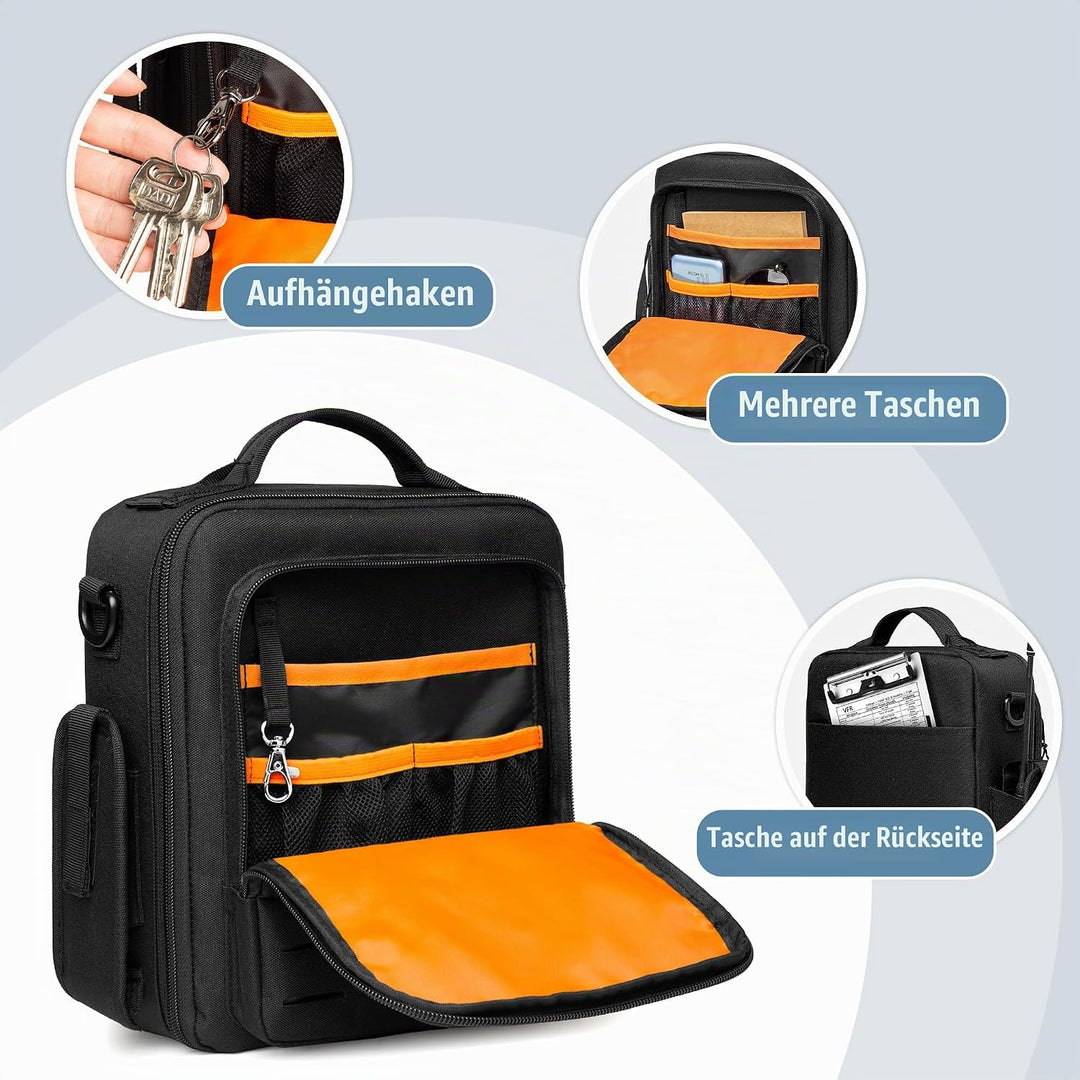 Damero Kopfhörer Tasche für Flieger, kleine Pilotenkoffer für Kopfhörer, Tasche für Flugkopfhörer mi