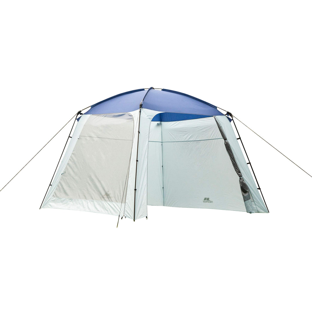 Trespass Pavillon 4 Seiten Garten Party Baldachin Festzelt Zelt 3x3m blau EACH, blau EACH
