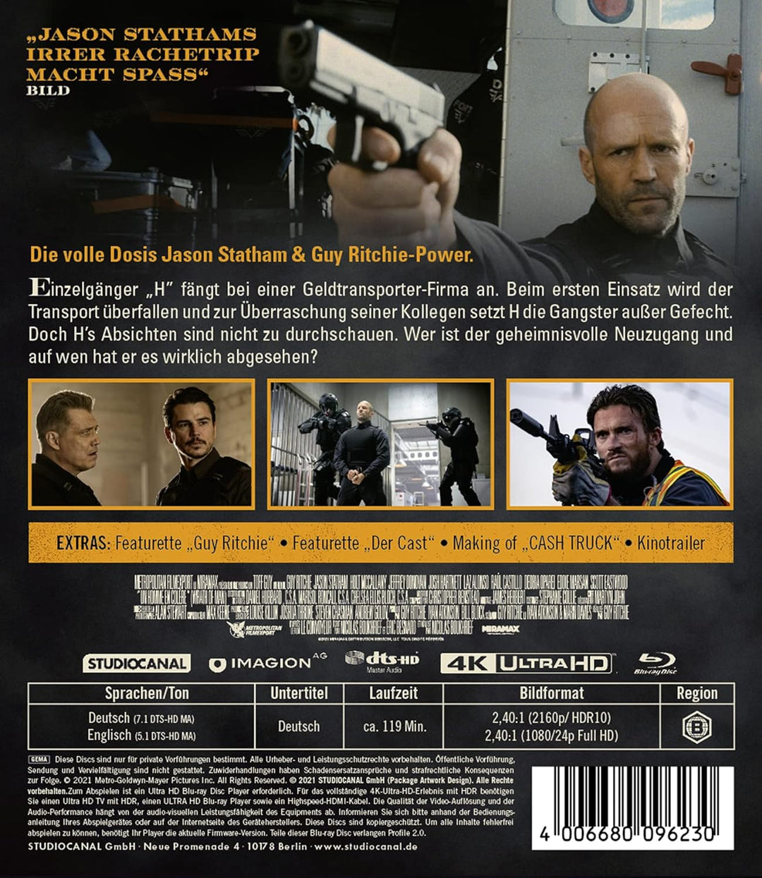 Cash Truck / 4K Ultra HD [Blu-ray], Blu-ray