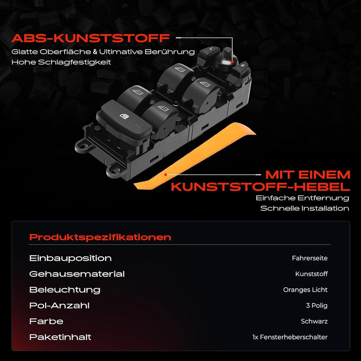 Frankberg Fensterheberschalter Vorne Links Kompatibel mit R.a.n.g.e R.o.v.e.r Sport L320 SUV 2009-20