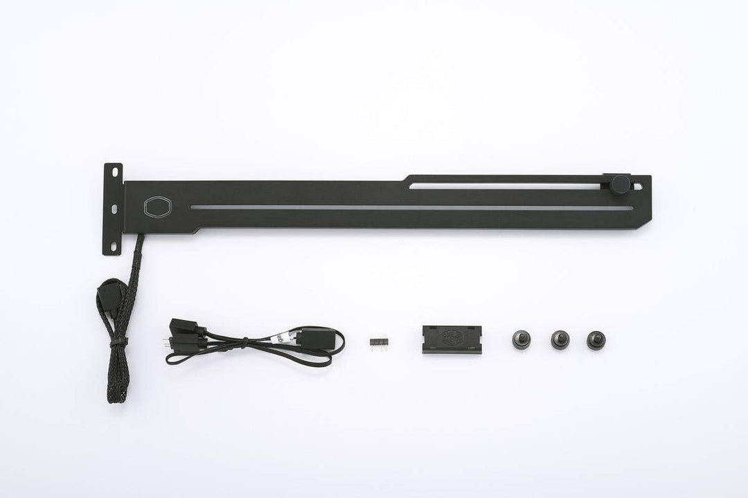 Cooler Master ELV8 GPU Halterung - Anti-Sag-Braket-GPU mit ARGB-Streifenbeleuchtung, Grafikkartenhal