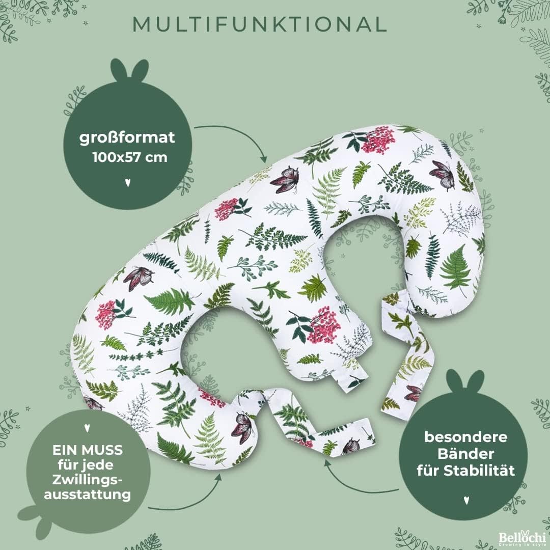 Bellochi Growing in style Stillkissen Zwillinge, Stillkissen XXL, Nursing Pillow - Schwangerschaftsk