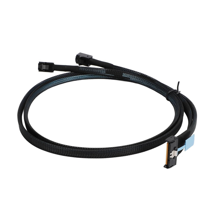 Plyisty MCIO 8i auf 2*SFF-8643 Kabel, MCIO 8i 74Pin auf SAS HD SFF-8643, PCIE 5.0, 32 GT/s Übertragu